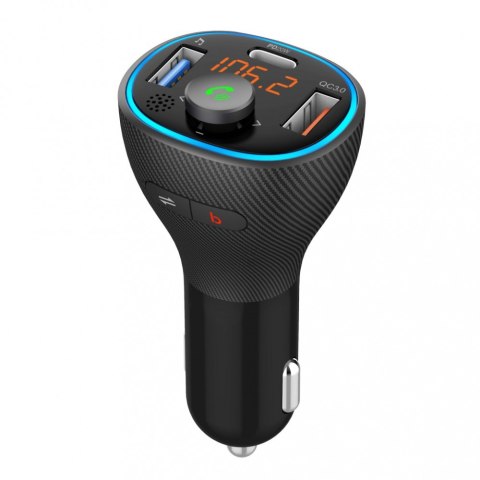 Transmiter samochodowy FM MP3 z funkcją BT, USB LCD FM-73 QC3.0 ART Transmiter samochodowy FM MP3 z funkcją BT, USB LCD FM-73 QC3.0 ART