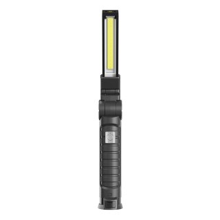 Lampa warsztatowa akumulatorowa COB LED 3W + SMD 1W, USB-C, 150 lm, obrotowa głowica, magnes, FL-03 Savio
