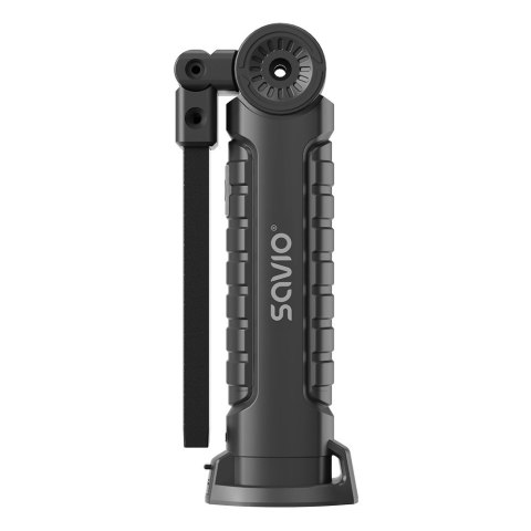 Lampa warsztatowa akumulatorowa COB LED 3W + SMD 1W, USB-C, 150 lm, obrotowa głowica, magnes, FL-03 Savio