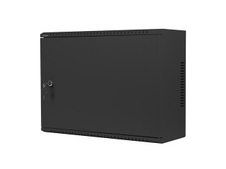 Szafa instalacyjna rack wisząca 19 cali 4u+3u 540x200 niskoprofilowa (złożona) czarna Lanberg