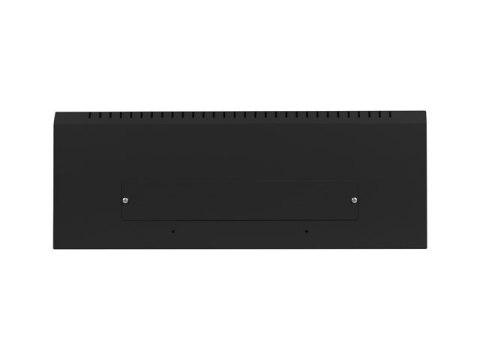 Szafa instalacyjna rack wisząca 19 cali 4u+3u 540x200 niskoprofilowa (złożona) czarna Lanberg