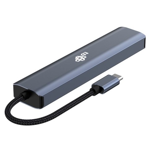 Adapter HUB USB C 6w1 - HDMI, USBx3, PD, RJ-45 TB