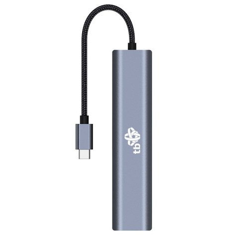 Adapter HUB USB C 6w1 - HDMI, USBx3, PD, RJ-45 TB
