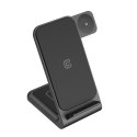 Ładowarka bezprzewodowa 3w1 do iPhone, Samsung & Android, Galaxy Watch i słuchawek TWS CRONG
