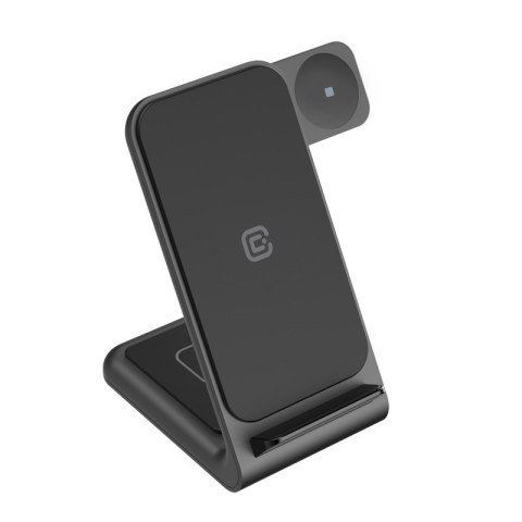 Ładowarka bezprzewodowa 3w1 do iPhone, Samsung & Android, Galaxy Watch i słuchawek TWS CRONG Ładowarka bezprzewodowa 3w1 do iPhone, Samsung & Android, Galaxy Watch i słuchawek TWS CRONG