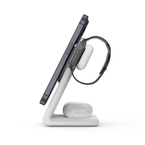 Ładowarka bezprzewodowa MagSpot Stand 3w1 z MagSafe do iPhone, Apple Watch i AirPods CRONG Ładowarka bezprzewodowa MagSpot Stand 3w1 z MagSafe do iPhone, Apple Watch i AirPods CRONG