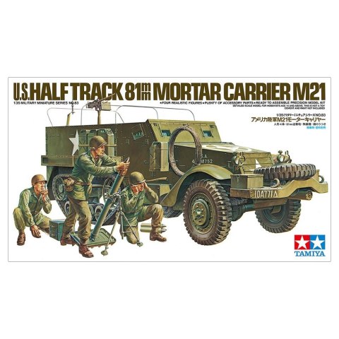 Model plastikowy U.S. M21 Mortar Carrier 1/35 Tamiya Model plastikowy U.S. M21 Mortar Carrier 1/35 Tamiya