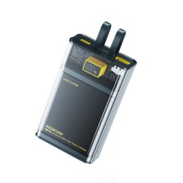 Power bank WP-325 Vanguard Series - 20000 mAh Super Charging z wbudowanym kablem USB-C & Lightning PD 20W + QC 22.5W (Czarny / P WEKOME
