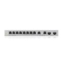 Przełącznik 12-Port Gigabit Unmanaged Switch with 8-Port 1G + 2-Port 2.5G + 2-Port SFP+ XGS1010-12-ZZ0102 Zyxel