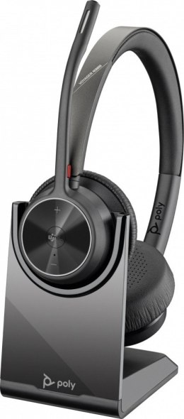 Słuchawki Voyager 4320 Certyfikat MS + adapter BT700 + stacja ładująca77Z00AA POLY