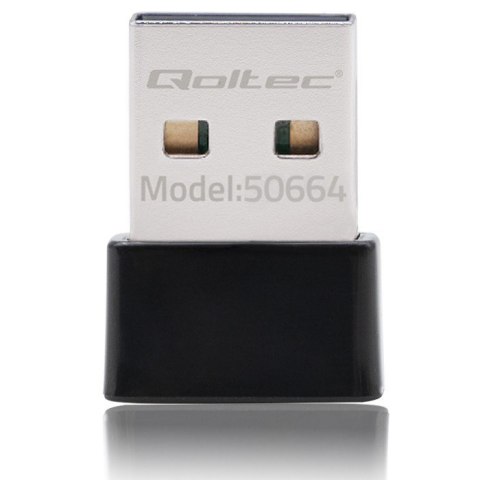 Ultraszybki bezprzewodowy mini adapter USB Wi-Fi | standard AC | 650Mbps Qoltec Ultraszybki bezprzewodowy mini adapter USB Wi-Fi | standard AC | 650Mbps Qoltec