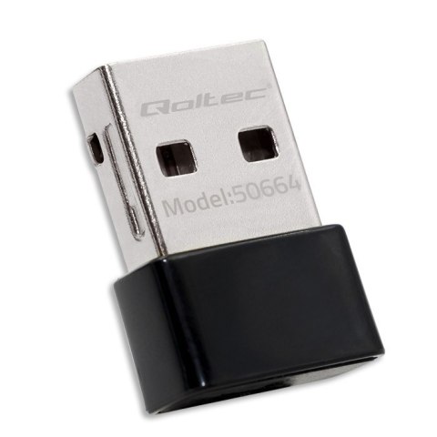 Ultraszybki bezprzewodowy mini adapter USB Wi-Fi | standard AC | 650Mbps Qoltec Ultraszybki bezprzewodowy mini adapter USB Wi-Fi | standard AC | 650Mbps Qoltec