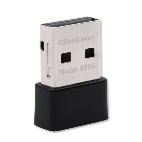 Ultraszybki bezprzewodowy mini adapter USB Wi-Fi | standard AC | 650Mbps Qoltec Ultraszybki bezprzewodowy mini adapter USB Wi-Fi | standard AC | 650Mbps Qoltec