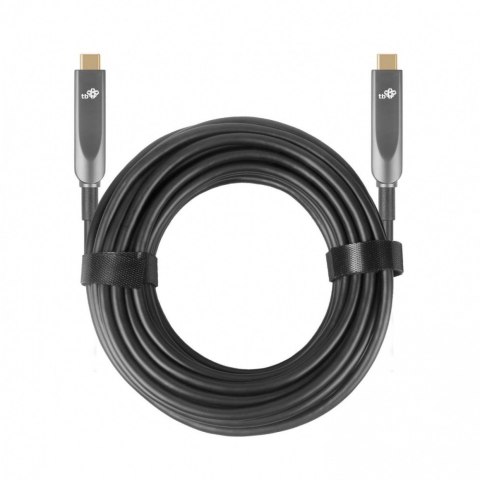 Kabel video USB C-C optyczny 4K hybryda 5m TB