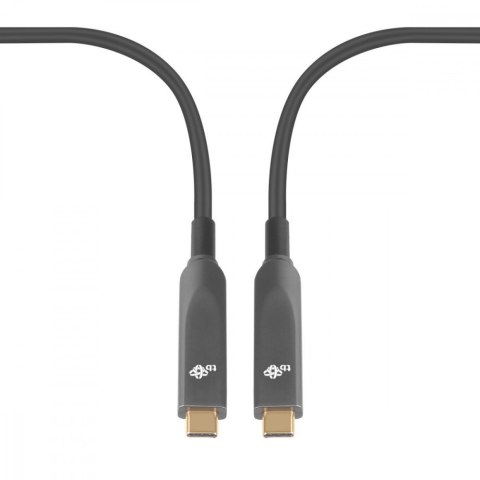 Kabel video USB C-C optyczny 4K hybryda 5m TB