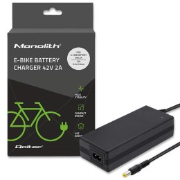 Ładowarka do baterii roweru elektrycznego 36V | 42V | 2A | 5.5*2.5 Qoltec