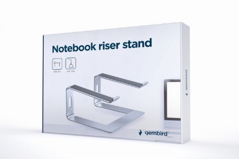Podstawka do notebooka 15,6 cali srebrna Gembird