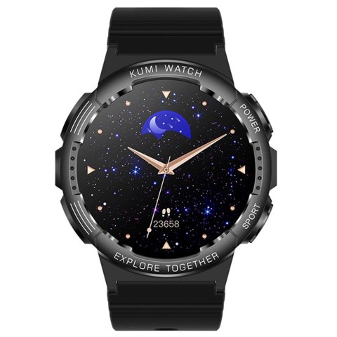 Smartwatch K6 1.3 cala 300 mAh czarny Kumi Smartwatch K6 1.3 cala 300 mAh czarny Kumi