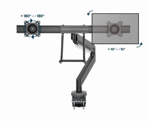 Uchwyt monitora max 32 cale i laptop do 17.3 cala Gembird