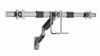 Uchwyt ścienny 3 monitory 17-27 cali 6kg Gembird