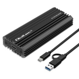 Obudowa | kieszeń NV2270 na dysk M.2 SSD | SATA | NVMe | USB-C | 2TB Qoltec