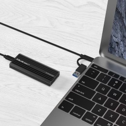 Obudowa | kieszeń NV2270 na dysk M.2 SSD | SATA | NVMe | USB-C | 2TB Qoltec