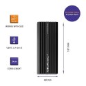 Obudowa | kieszeń NV2270 na dysk M.2 SSD | SATA | NVMe | USB-C | 2TB Qoltec