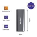 Obudowa | kieszeń NV2271 na dysk M.2 SSD | SATA | NVMe | USB-C | 2TB Qoltec