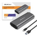 Obudowa | kieszeń NV2271 na dysk M.2 SSD | SATA | NVMe | USB-C | 2TB Qoltec