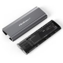 Obudowa | kieszeń NV2271 na dysk M.2 SSD | SATA | NVMe | USB-C | 2TB Qoltec