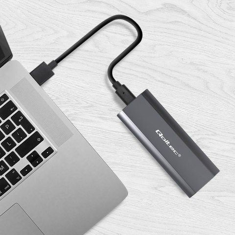 Obudowa | kieszeń NV2271 na dysk M.2 SSD | SATA | NVMe | USB-C | 2TB Qoltec Obudowa | kieszeń NV2271 na dysk M.2 SSD | SATA | NVMe | USB-C | 2TB Qoltec