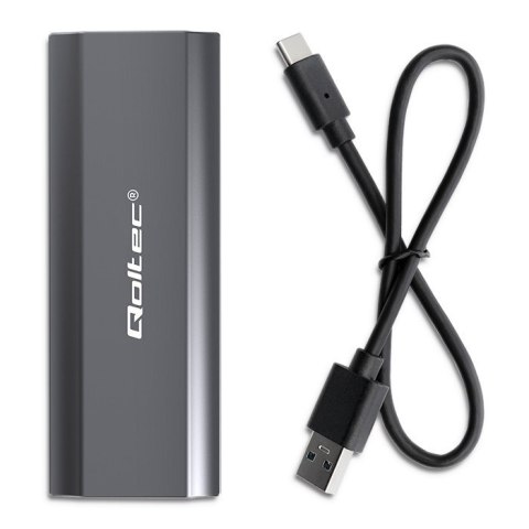 Obudowa | kieszeń NV2271 na dysk M.2 SSD | SATA | NVMe | USB-C | 2TB Qoltec Obudowa | kieszeń NV2271 na dysk M.2 SSD | SATA | NVMe | USB-C | 2TB Qoltec
