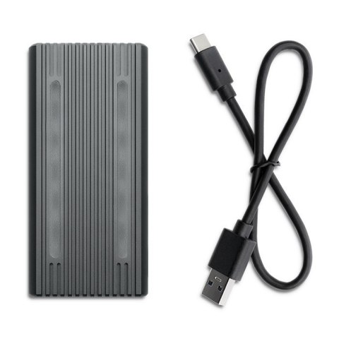 Obudowa | kieszeń na dysk M.2 SSD | SATA | NVMe | RGB LED | USB-C| 4TB Qoltec Obudowa | kieszeń na dysk M.2 SSD | SATA | NVMe | RGB LED | USB-C| 4TB Qoltec