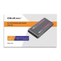 Obudowa | kieszeń na dysk M.2 SSD | SATA | NVMe | RGB LED | USB-C| 4TB Qoltec