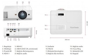 Projektor PS502X-EDU XGA/4000 ViewSonic
