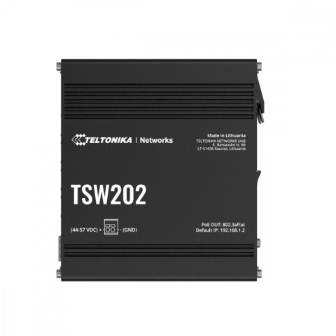 Przełącznik zarządzalny przemysłowy TSW202 2xSFP 8xPoE+ L2/L3 TELTONIKA