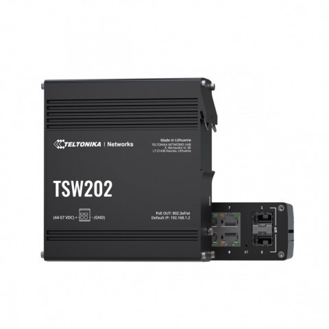 Przełącznik zarządzalny przemysłowy TSW202 2xSFP 8xPoE+ L2/L3 TELTONIKA
