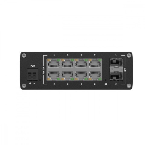 Przełącznik zarządzalny przemysłowy TSW202 2xSFP 8xPoE+ L2/L3 TELTONIKA