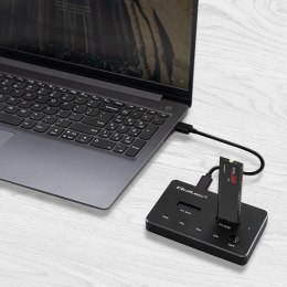 Stacja dokująca dysków SSD M.2 | NVMe | SATA | USB-C | DUAL 2 x 2TB Qoltec