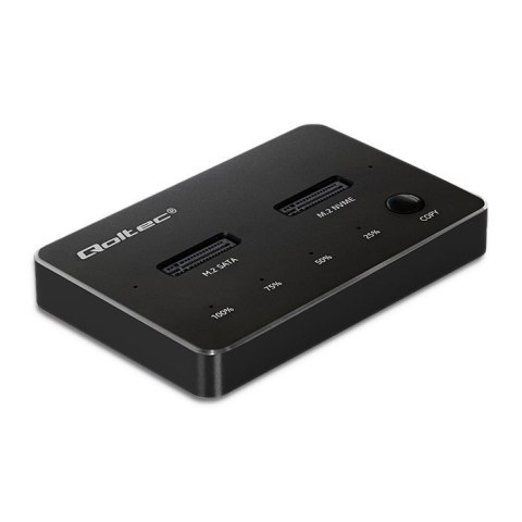 Stacja dokująca dysków SSD M.2 | NVMe | SATA | USB-C | DUAL 2 x 2TB Qoltec Stacja dokująca dysków SSD M.2 | NVMe | SATA | USB-C | DUAL 2 x 2TB Qoltec