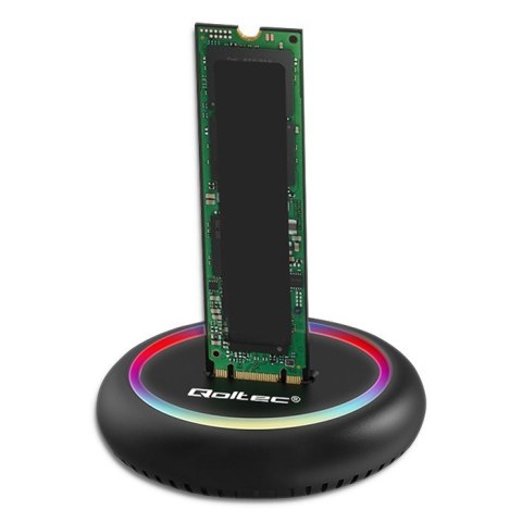 Stacja dokujca dysków SSD M.2 | NVMe | SATA | USB-C | 2TB Qoltec Stacja dokujca dysków SSD M.2 | NVMe | SATA | USB-C | 2TB Qoltec