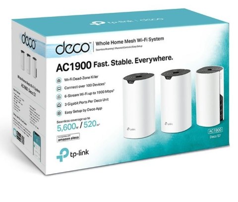 System WiFi Deco S7(3-pak) AC1900 TP-LINK System WiFi Deco S7(3-pak) AC1900 TP-LINK