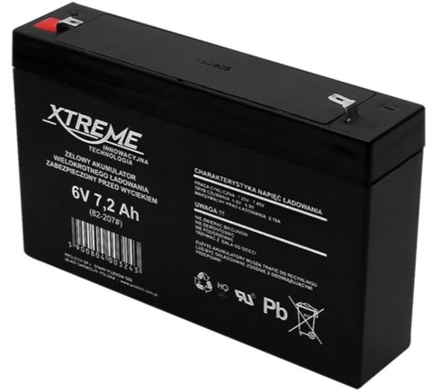 Akumulator żelowy 6V 7.2Ah XTREME BLOW