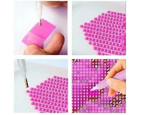 Diamentowa mozaika - Rudy kotek