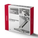 HMC-STND Stojak z wieloportowy hub Aluminiowy 7in1, 5Gbps, do 10"-16" cali laptopów, nastawny, 3x USB-A, HDMI 4K/60Hz, GLAN, PD  AXAGON