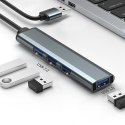 HUB adapter USB 3.0 4w1 | 4x USB 3.0 Qoltec