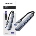 HUB adapter USB 3.0 4w1 | 4x USB 3.0 Qoltec