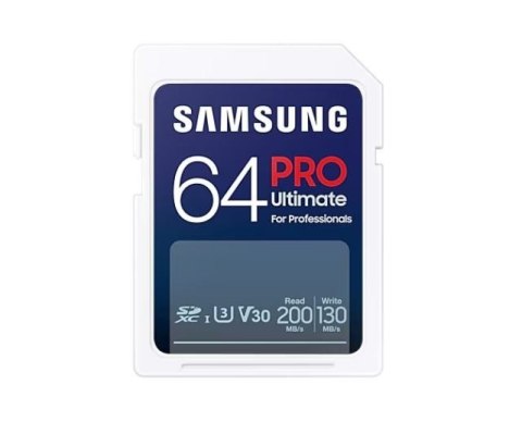Karta pamięci SD MB-SY64S/WW 64GB Pro Ultimate Samsung Karta pamięci SD MB-SY64S/WW 64GB Pro Ultimate Samsung