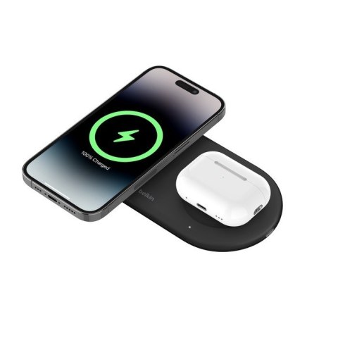 Ładowarka podwójna BoostCharge Pro Qi2 15W czarna Belkin Ładowarka podwójna BoostCharge Pro Qi2 15W czarna Belkin