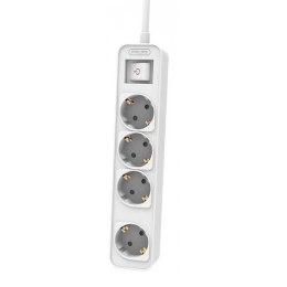Listwa zasilająca 4 gniazda 1.5m biała Philips